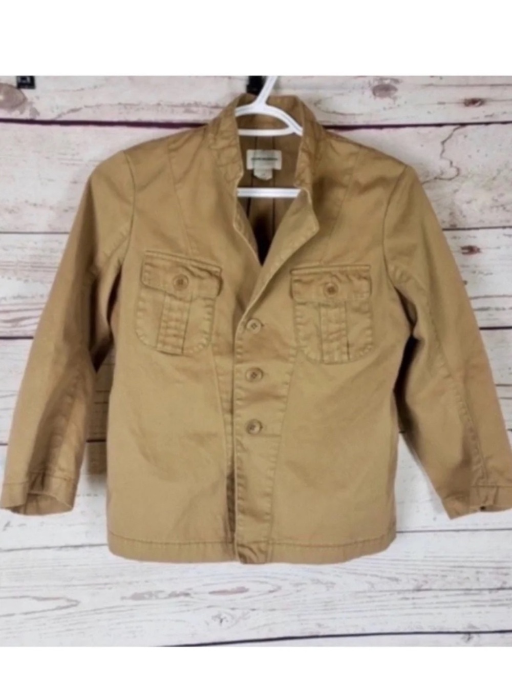 Club Monaco Tan Utility Jacket Button Front Small - Picture 2 of 5